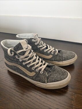 Vans x Madewell Heathered Gray Sk8 High-Top Sneakers